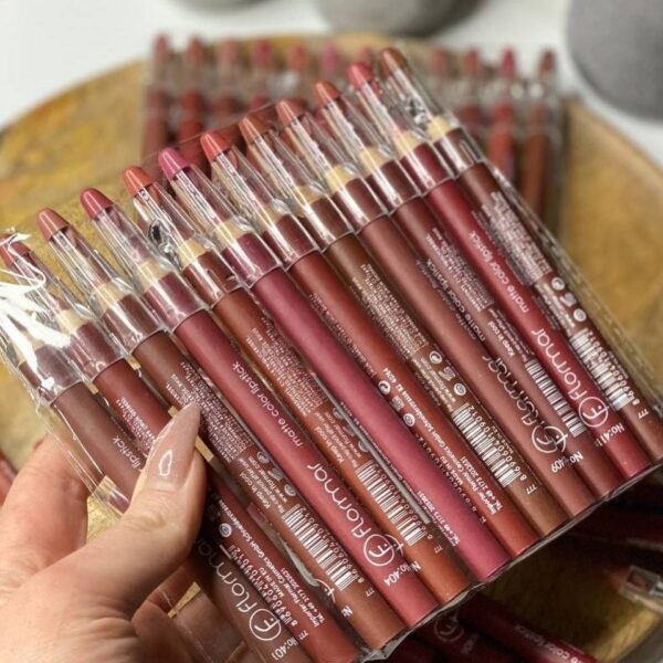 Flormar Waterproof Lip Pencil Set Of 12 – Long Lasting, High Quality Lip Liners In Assorted Shades - Image 4