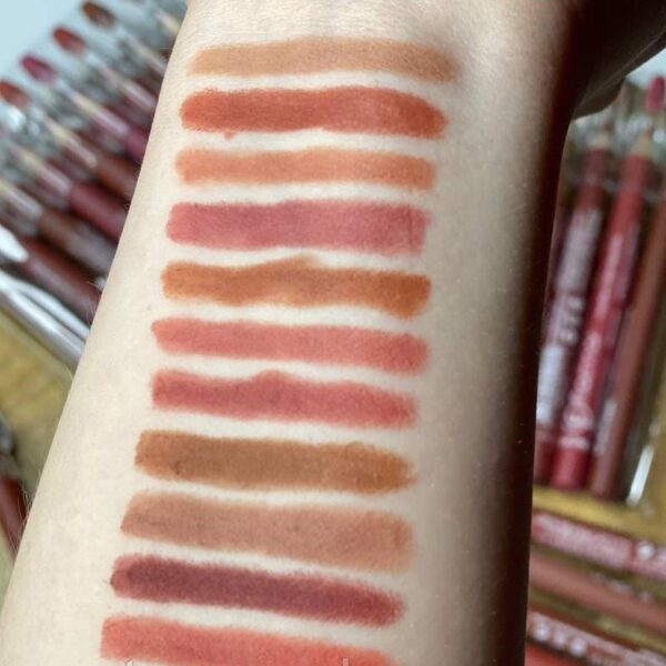Flormar Waterproof Lip Pencil Set Of 12 – Long Lasting, High Quality Lip Liners In Assorted Shades - Image 2